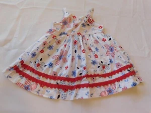 Blueberi Boulevard Baby Girl's Sleeveless Dress Size 12 months Floral GUC - Picture 1 of 6