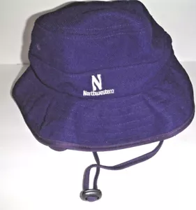 NORTHWESTERN WILDCATS NCAA AUTHENTIC NWT BUCKET SMALL/MEDIUM HAT - Picture 1 of 2