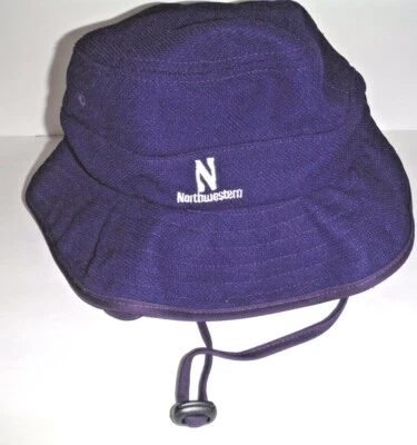 NORTHWESTERN WILDCATS NCAA AUTHENTIC NWT BUCKET SMALL/MEDIUM HAT - Image 1 of 2