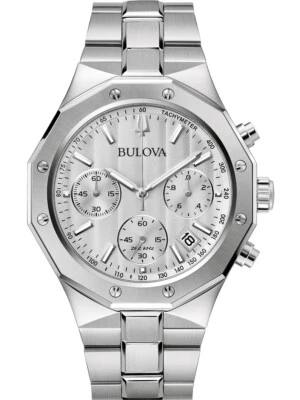 Bulova 96B408 Misc Classico Cronografo Orologio Uomo 44mm 10ATM - Immagine 1 di 2