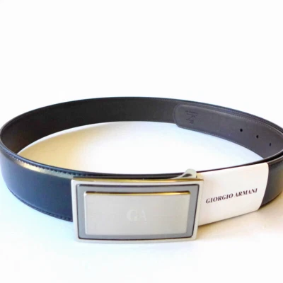 Cinturón de cuero reversible Giorgio Armani...GA1045...nuevo estilo...hecho en Italia Foto 1 de 3