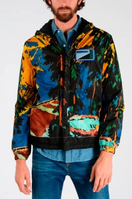PRADA Reversible Nylon Jacket | Black Multicolour | Size 48 Medium | RRP £1350 - Image 1 of 4