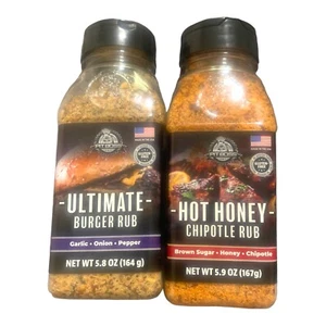 Pit Boss BBQ Gift Pack  - Hot Honey Chipotle Rub 5.9oz, Ultimate Burger 5.8oz - Picture 1 of 9