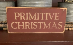 Primitive Country Primitive Christmas mini sq.sign - Picture 1 of 1