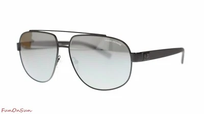 Gafas de sol para hombre Armani Exchange Aviator AX2019 60636G negro mate espejo plateado Foto 1 de 4