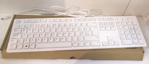 DELL KB216 USB Tastatur Keyboard PC Verkabelt Weiß UK Layout English KB216-WH-UK - Bild 1 von 5