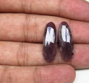 Multi Wonder Sapphire Rose Cut Faceted Pair 20.30 ct Natural Gemstone G 2855 - Picture 1 of 3