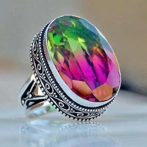 Multi Tourmaline Gemstone 925 Sterling Silver Mother's Day Jewelry MP-135 - Picture 1 of 9