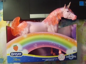 BREYER~PADDOCK PALS~MARA~PINK W/SPARKLY PINK MANE UNICORN HORSE~2024 NIB~SCENTED - Picture 1 of 4