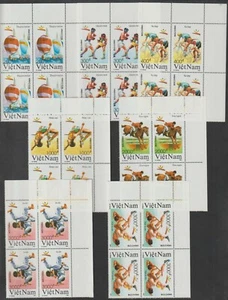 1991 Vietnam Stamps Block 4 Summer Olympics, Barcelona Scott # 2215-2221 MNH - Picture 1 of 1