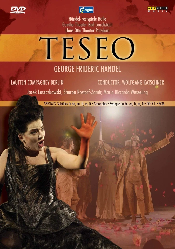Teseo (DVD) Jacek Laszczkowski Sharon Rostorf-Zamir Martin Wolfel (US IMPORT) - Image 1 of 1