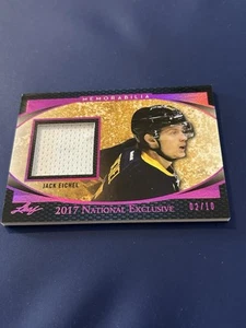 2017 LEAF IN THE GAME USED PATCH JACK EICHEL The National SP /10 RC - Bild 1 von 4