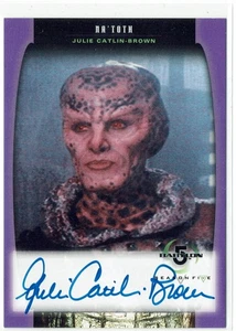 Babylon 5 Season Five SkyBox 1998 Auto A14 Julie Caitlin-Brown as Na'Toth - Picture 1 of 4