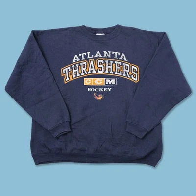 NHL Atlanta Thrashers unisex classic navy sweatshirt QT5174 - Image 1 of 2