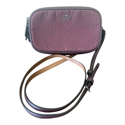 蔻驰 Legacy 斜挎包提花 QB/Oxblood 1 (F87217) — 第 1/4 张图片