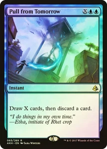 MTG Pull From Tomorrow FOIL NM Amonkhet AKH carta raccolta magia inglese - Foto 1 di 3