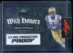 2024 Foglia Metallo #d 1/1 J. Michael Sturdivant Prova di Pre-Produzione - Foto 1 di 2