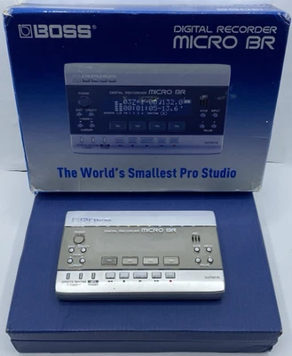 Boss Micro BR Mini Portable Digital Recorder Studio w/Box+Manuals Good Condition - Image 1 of 4