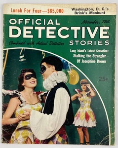 Official Detective Stories, November 1952, Vintage True Crime Stories, Pulp - Picture 1 of 4