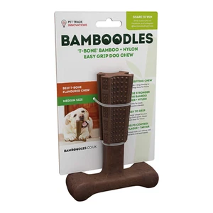 Dog Chew Bamboodles T-Bone Chew Toy for Dogs - All Flavours & Sizes Available - Picture 1 of 6