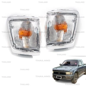 Pair Front Corner Turn Signal Lamp Fits Toyota Hilux Mighty-X Cab '97 - '98 - Picture 1 of 7