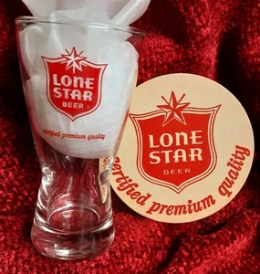 Seltener Lone Star Bierschein und Untersetzer. Pasadena, Texas - Bild 1 von 1