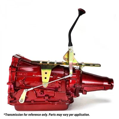 Ford C6 Single Action Shifter Kit 10" Black Arm w/ Bend and Black Knob custom - Image 1 of 4