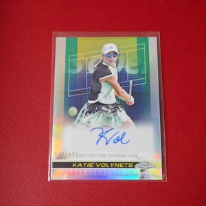 2024 Topps Chrome Tennis Auto Refractor Katie Volynets #TCA-KVS 277/499 - Picture 1 of 2