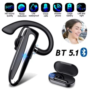 Zestaw słuchawkowy Bluetooth 5.1 Słuchawki stereo Bezprzewodowe słuchawki douszne z mikrofonem do telefonu komórkowego - Zdjęcie 1 z 14