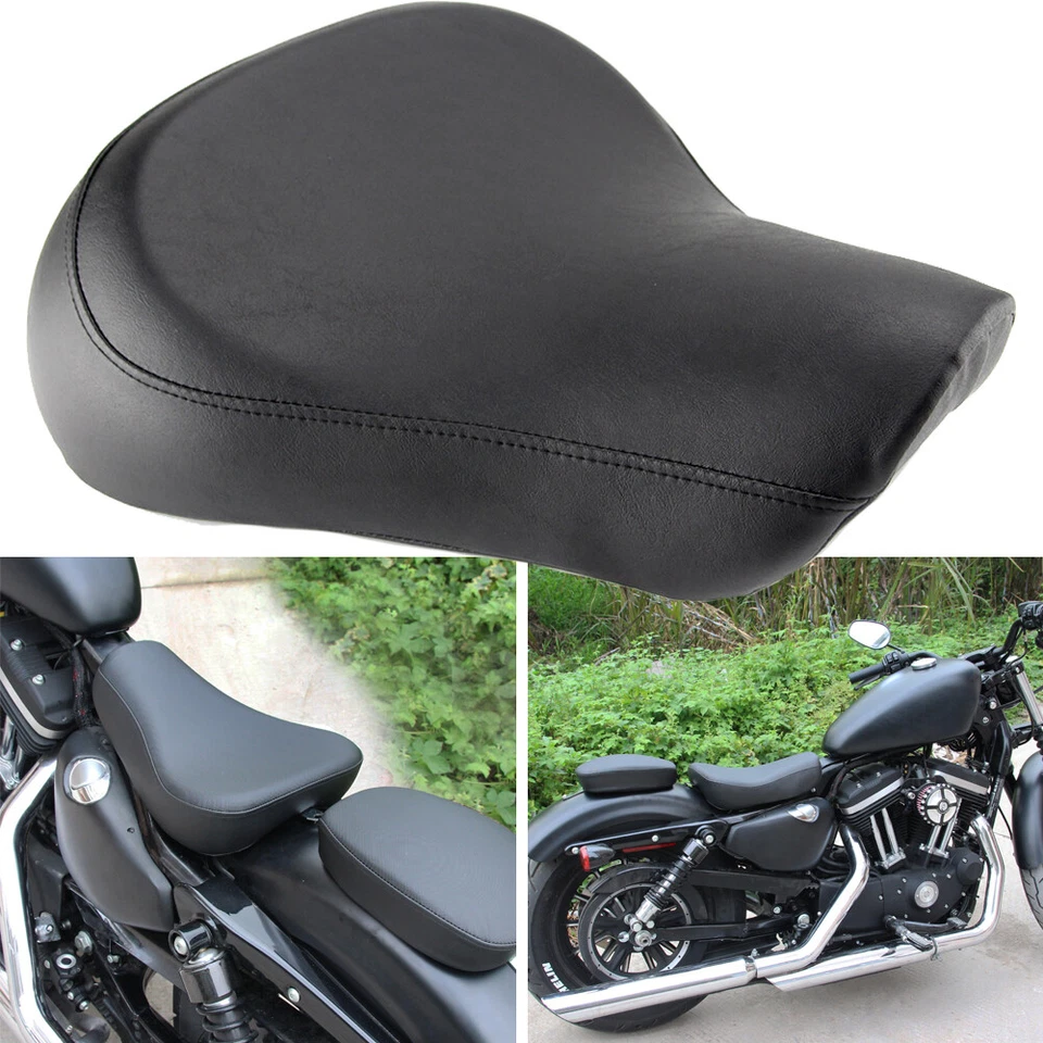 Assento solo piloto dianteiro motocicleta Harley Sportster XL 883 1200 72 48 - Imagem 1 de 4