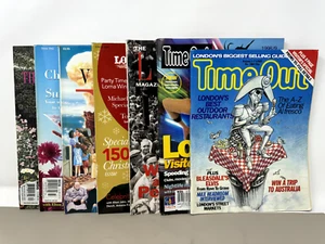 Lot of 7 London Magazines 1985-1990s Time Out Illustrated London News England - Picture 1 of 24