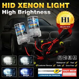 2 AMPOULES XENON H1 6000K 55W POUR HID AC 12V LAMPE FEU PHARE DE RECHANGE