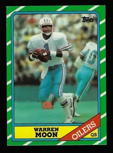 1986 Topps Set-Break #350 Warren Moon - IN DER NÄHE NEUWERTIG - Bild 1 von 2