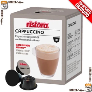40 Cialde Capsule Cappuccino Ristora Compatibile Nescafè Dolce Gusto gratis* - Foto 1 di 10