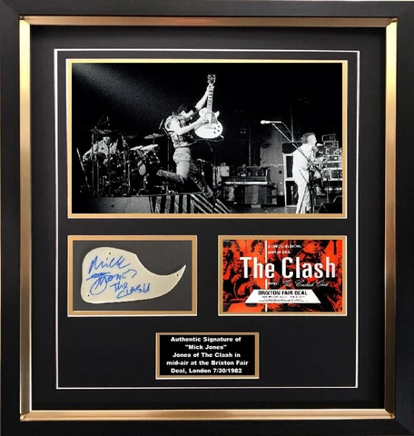 Mick Jones - Guitar signed Pickguard  - The Clash - AFTAL OnlineCOA Cover