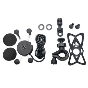 Black Metal Bicycle Motorcycle Phone Mount Holder For CellPhone GPS AU - Picture 1 of 12
