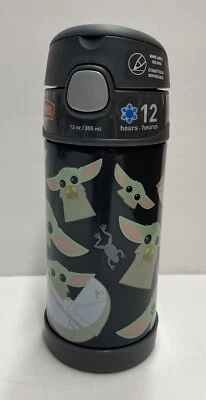 New Kids Thermos Funtainer 12 Ounce Bottle Mandalorian The Child Grogu - Image 1 of 4