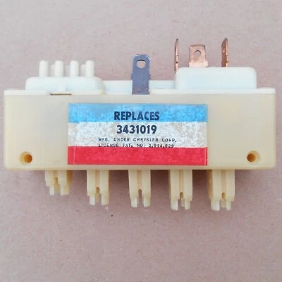 MOPAR NOS A/C heater elector switch 3431019 1968-1973 Dodge Plymouth Chrysler - Image 1 of 4