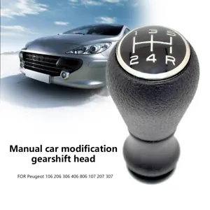 Manual 5 Speed Gear Shift Stick Knob For Peugeot 106 206 306 406 806 107 207 307 - Picture 1 of 8