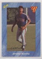 1991 Classic Update Blue Travel Edition Jeromy Burnitz #T4 Rookie RC