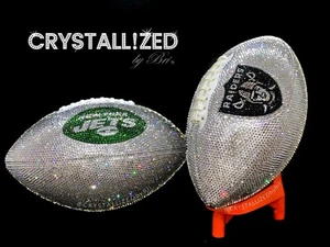 Any Team Full Size CRYSTALLIZED FOOTBALL Rawlings Bling NFL Bedazzled Crystals - Picture 1 of 15