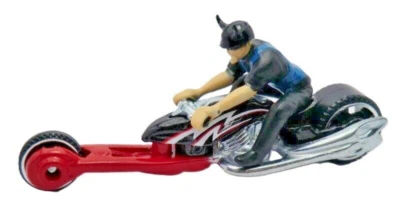 Hammer Sled Motorcycle with Rider RED CARD 2012 Motor Cycles 1 64 Diecast Model - Image 1 of 4