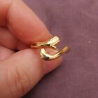 Gold Plated Hug Ring Arms Around Your Finger And Size UK P And USA Size 7.5