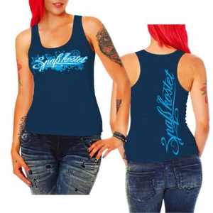 Camiseta sin mangas mujer niña marca diversión cuesta SKYBLUE tatuaje cargirl inkgirl diversión - Imagen 1 de 10
