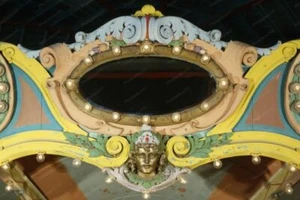 Glen Echo Dentzel Carousel Detail Color 4x6 Reprint Of Old Photo - Picture 1 of 1
