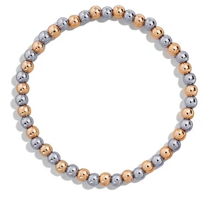 "Pulsera Hueca Ligera Elástica Elástica de 7"" con Cuentas Redonda de 4 mm con 7"" - Imagen 1 de 1
