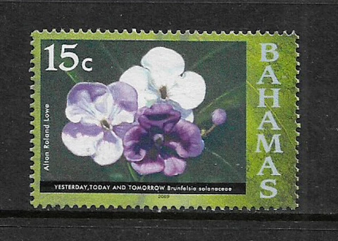 Bahamas #1195b Mint Never Hinged Stamp - Flowers  - Alton Roland Lowe Cover
