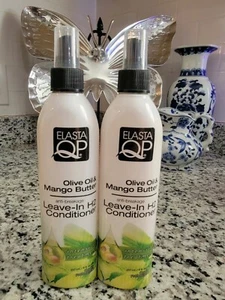 Lot of 2 Elasta QP Olive Oil & Mango Butter Leave-In H2 Conditioner 8 oz - Picture 1 of 2