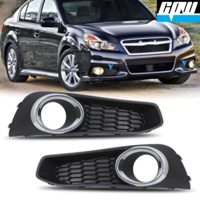For 2013-2014 Subaru Legacy Fog Lights w/ Black Bezel Cover Passenger+Drive PAIR - Изображение 1 из 4