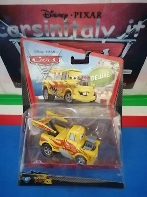 Funny Car Mater Yellow Cars 2 - 2011 Blister Deluxe sing. Mattel 1/55 metal - Immagine 1 di 4